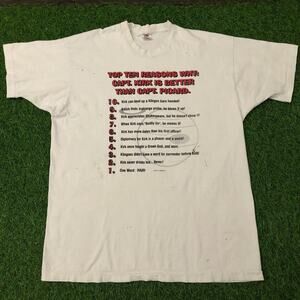 White ’10 Reasons’ Captain Kirk vs Capt. Picard Graphic Tee